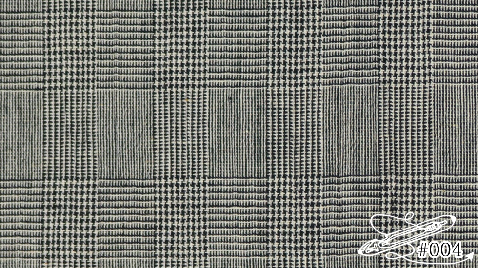 【Fabric store’s curtain】オーダーカーテン [7500-4] COTTON Y/D GINGHAM (COTTON LINEN RAMIE) 20/1 x C/L20/1 コットン麻ワッシャーポプリンストライプ/チェック