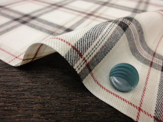 【Fabric store’s curtain】オーダーカーテン [MU5033-10] COTTON Y/D BRUSHED TWILL 30/1 × 30/1 コットンビエラタータンチェック
